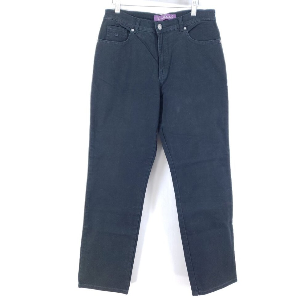 Gloria Vanderbilt Amanda Relaxed Fit Jeans Women's Size 10 Black